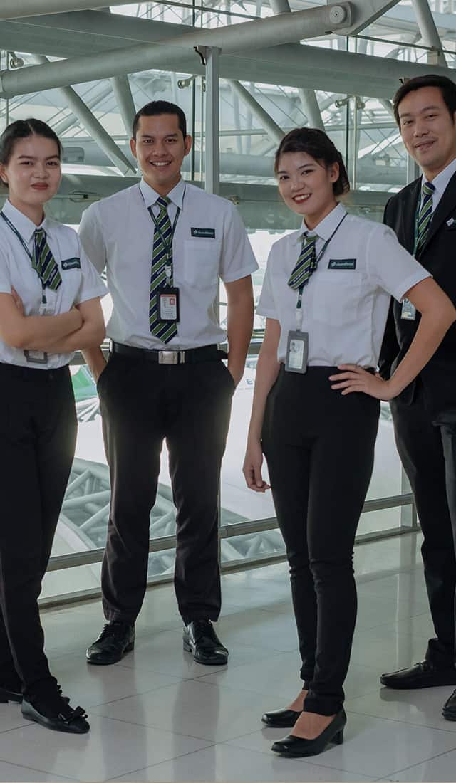 ความปลอดภัยและการบริการ 
        ทางด้านการบินและทางอากาศ 
